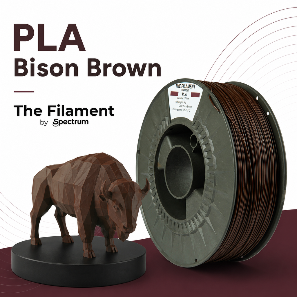 The Filament by Spectrum PLA Bison Brown 1kg