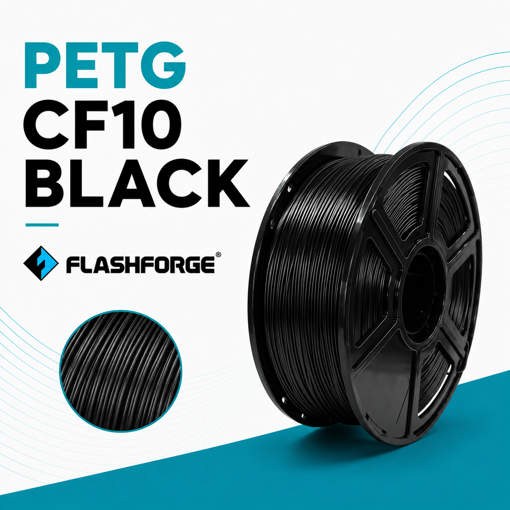 [AMC20100202040117] Flashforge PETG CF10 Black 1kg