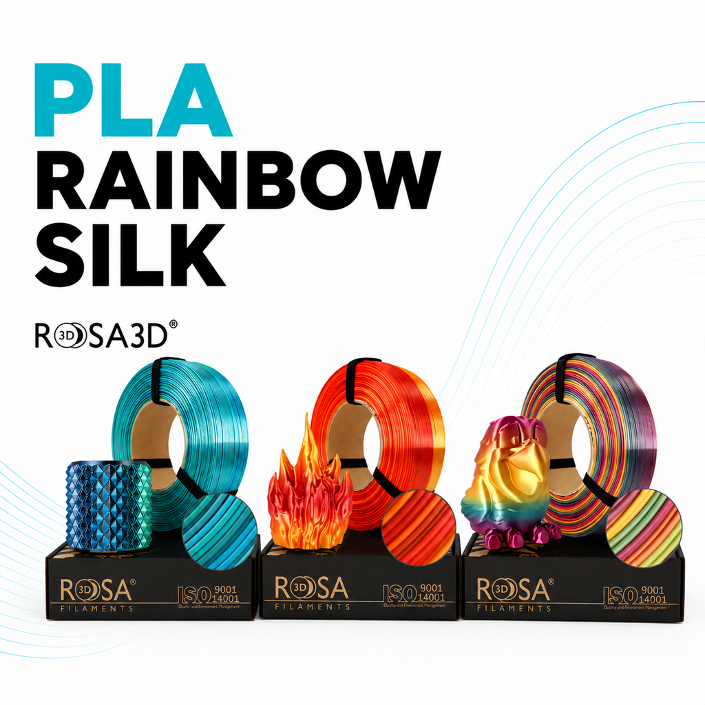 Rosa 3D PLA Rainbow Silk Refill